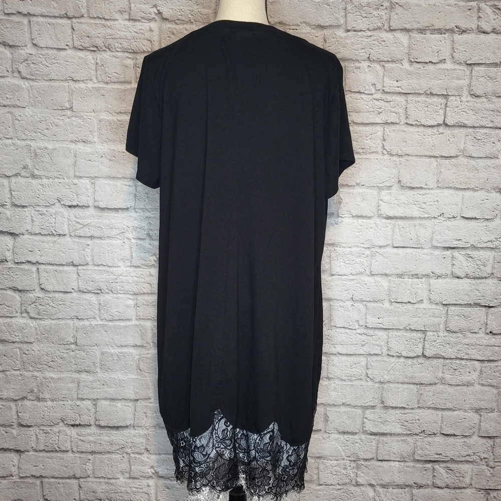 Torrid black white awakening rock graphic short sleeve t shirt dress sz Torrid 2 - Picture 7 of 9